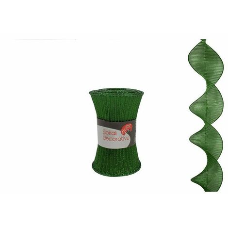 DECORAZIONE TESSUTO SPIRALE 12,5CM VERDE