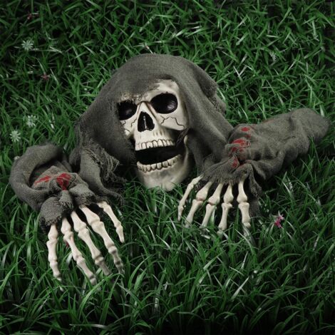 Decorazioni di Halloween Paletti scheletrici per esterni Interruttori Spaventose decorazioni di Halloween Paletti per prato nel patio Halloween