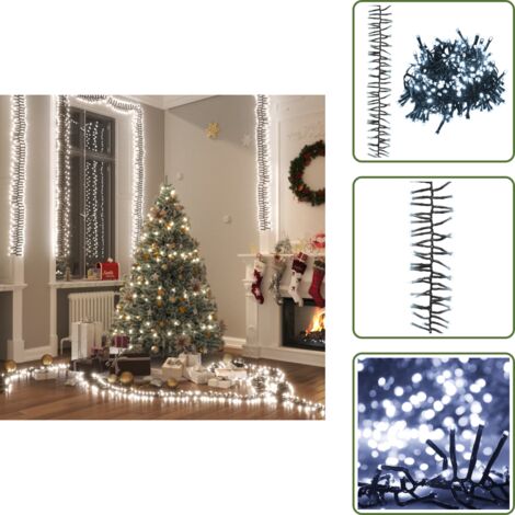Decorazioni fai-da-te - vidaXL Gruppo Stringa LED con 2000 Luci LED Bianco Freddo 17 m in PVC - Luci a stringa