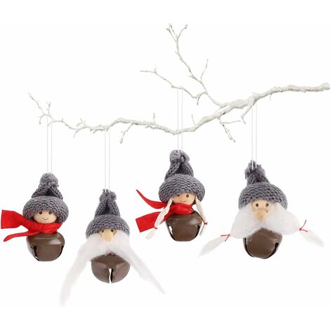 Queenhairs Buon Natale con Le Gambe Lunghe Babbo Natale GNOME in Peluche Ornamento Fatto a Mano Giocattoli Elf Decorazioni per Feste per Le Feste