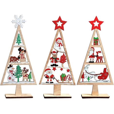 decorazioni natalizie per la tavola, tavola natalizia in legno con logo di Babbo Natale al centro, pupazzo di neve felice, renne, fattoria, decorazioni per feste natalizie, decorazioni per interni.