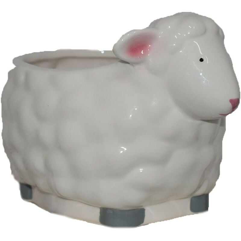 Image of Cosedacasa - Decorazioni pasquali pecorella porta uova di pasqua 19cm arredo casa idea regalo