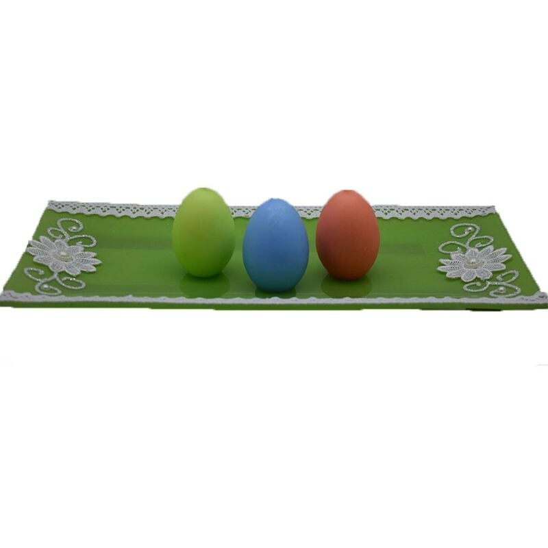 Image of Decorazioni pasquali piatto centrotavola con candele uova di pasqua idea regalo arredo casa