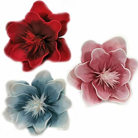 Decorazioni per Albero di Natale Fiore Rosa rosso celeste azzurro addobbi natalizi set3 ghirlande casa - colorigenerali: ROSSO