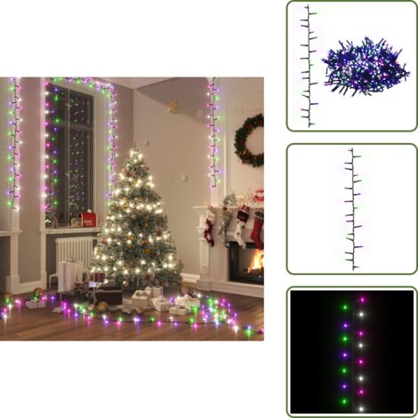 Decorazioni per feste - vidaXL Stringa LED Compatta con 1000 LED Pastello Multicolore 25 m PVC - Luci a LED multicolore