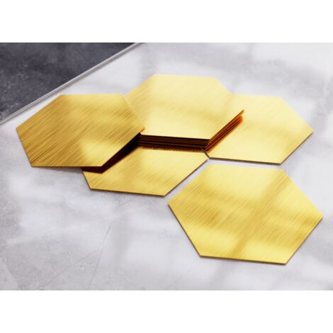 Decorazioni per parete set di 9 pezzi - 120x140mm - oro satinato