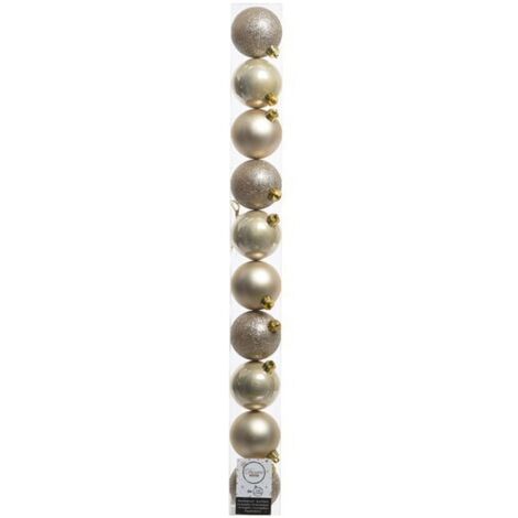 Decoris box 10 sfere perla 6cm 020176