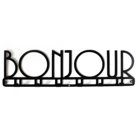 Decorizzly® Bonjour-Wandhalter aus Metall