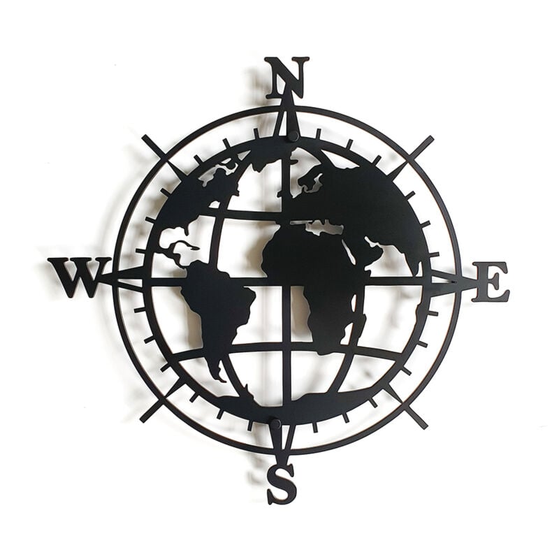 Decorizzly® Rose des Vents / Boussole 3D GLOBE