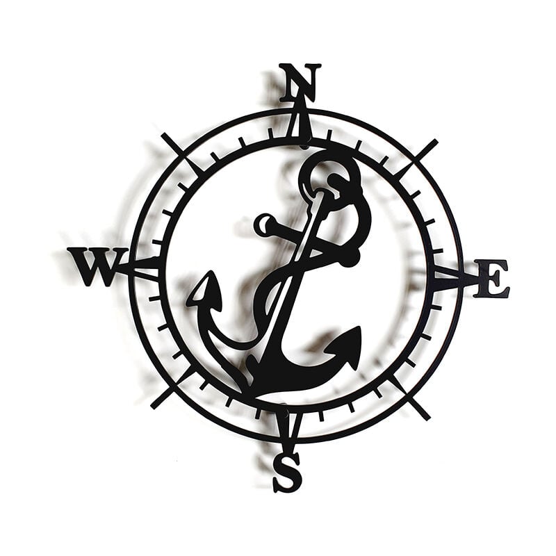 Decorizzly® Rose des Vents / Boussole ANCRE 3D