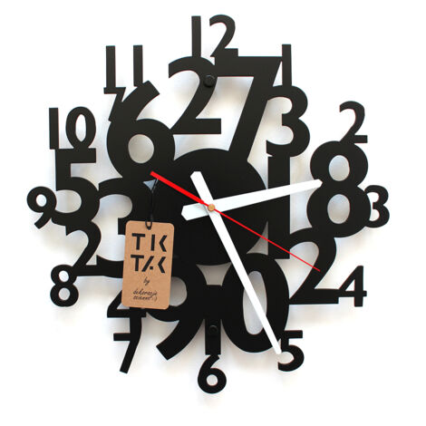 Decorizzly® Zahlen-Wanduhr