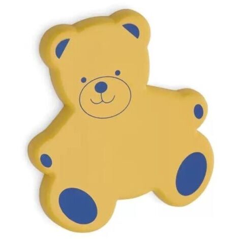 Decoro estetico a forma di orsetto giallo 90x105x8mm - 1599M Bear