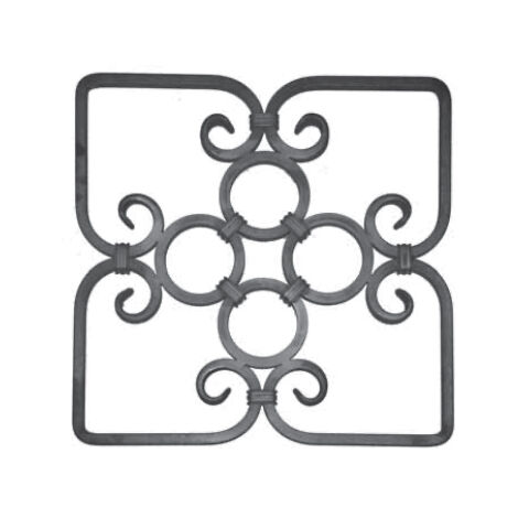 DECO FERRO FORGE - Sfera Con Supporto Forato E Filettato Diam 70