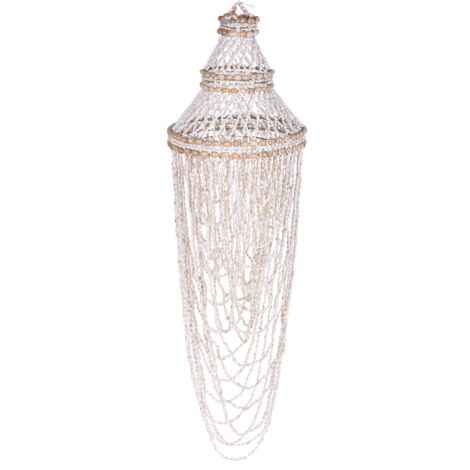 Decoro Lampadario con Conchiglie 90 cm