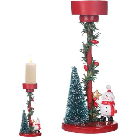 Decoro portacandele luminoso, portacandele con movimento - Portacandele eleganti e classici Accessorio centrotavola natalizio riutilizzabile, portacandele, elemento focale per tavoli e mensole.