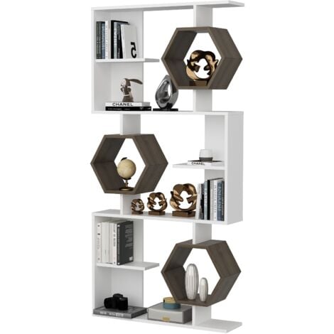 Grey hexagon deals shelf unit