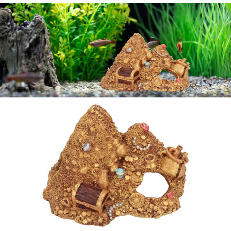 Décors Aquarium Résine Paysage Montagneux pour Aquariophilie Cachette Poisson Décoration GS0872 - AUTRES