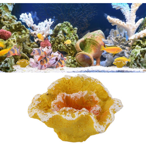 Décors d'Aquarium Mini Coraux Artificiels Fleur de Corail Plantes Aquatiques Protection Triple Bulles - AUTRES
