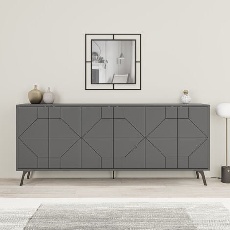 Decortie Dune Console Sideboard Display Unit 183 - Anthracite Grey