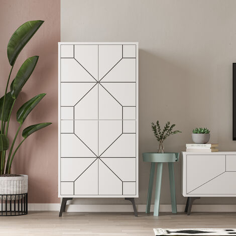 Decortie Dune Multipurpose Cabinet - White