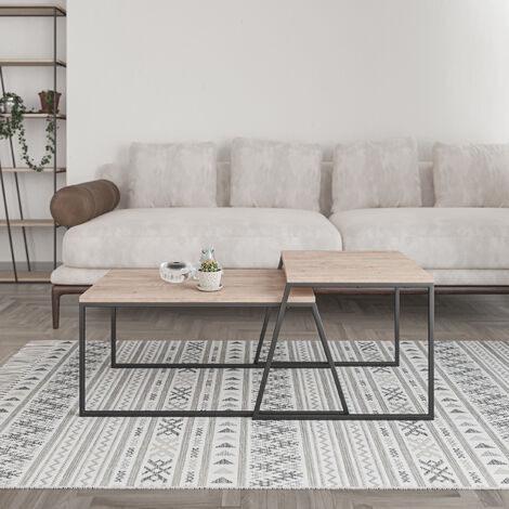 Decortie Pal Moderner Couchtisch Eiche Mehrzweck H 38cm