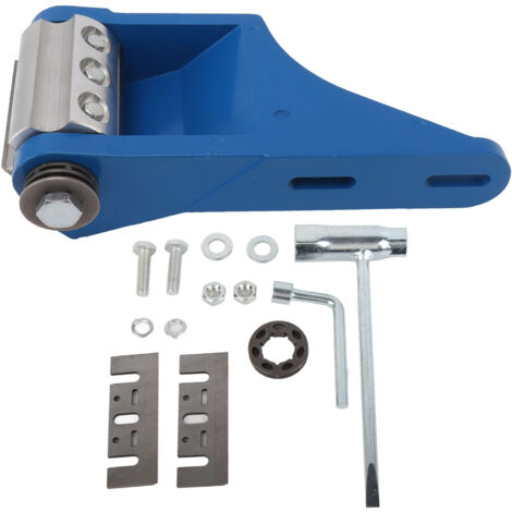 Décortiqueur de Bois Puissant pour Écorce d'Arbre avec Fonction Débroussailleuse - Outil Idéal pour le Traitement du Bois - Bleu - KZQ