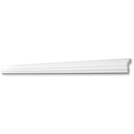 Decosa – Cimaise en polystyrène blanc 40 mm – Longueur 2 m – Lot de 5 pièces (10 m) – Rendu esthétique comparable au plâtre