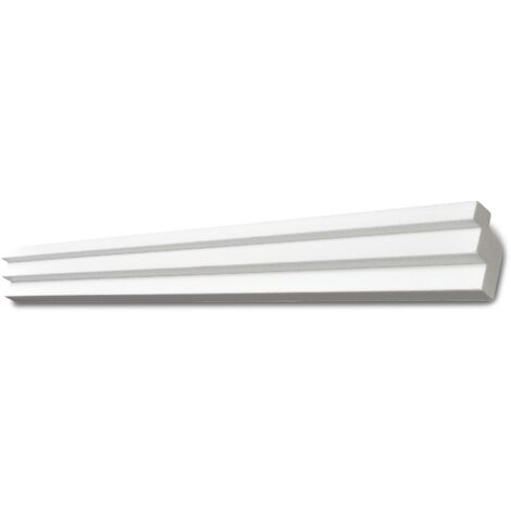 DECOSA Moulure pour ruban LED G36 - polystyrène - blanc - 38 x 48 mm - long. 2 m - 5 pces (=10 m)