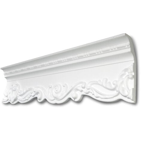 DECOSA Moulure pour ruban LED G39 - polystyrène - blanc - 58 x 140 mm - long. 2 m