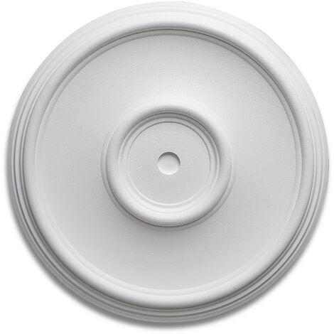 DECOSA Rosace Elsa - Ø 35 cm - polystyrène - blanc - 1 pce