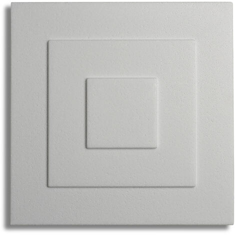 Decosa – Rosace Yvonne 32 x 32 cm – Polystyrène blanc – Compatible avec lustres – Installation facile – Peinture acrylique possible