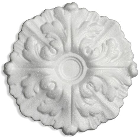 Decosa Rosette Daphne, weiß, Ø 22 cm - 1 Stück