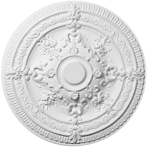 Decosa Rosette Elena, weiß, Ø 62,5 cm - 2 Stück