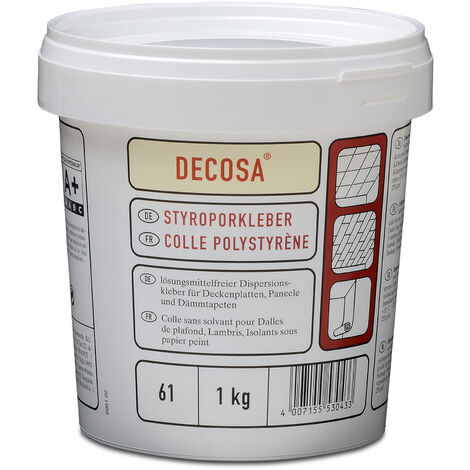 Decosa Styroporkleber, weiß, Eimer 1 kg