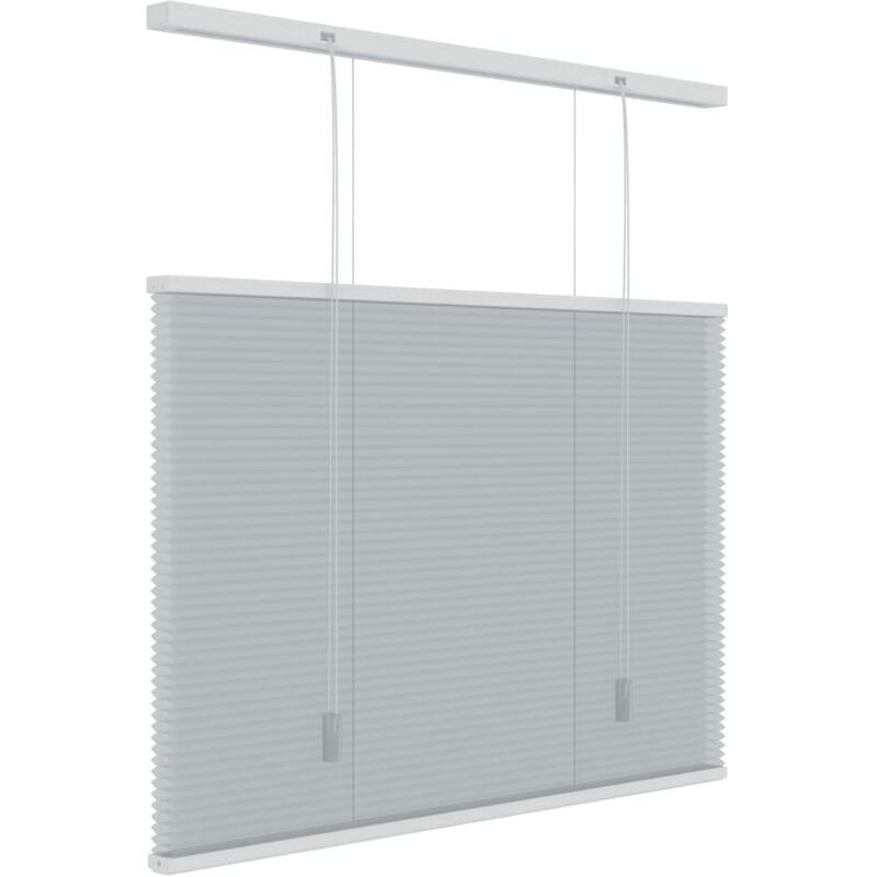 

Persiana con forma de panal translúcida gris claro 100x180 cm - Gris - Decosol