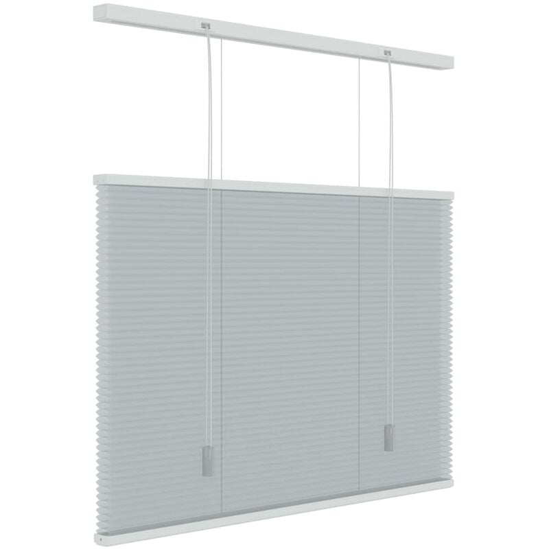 

Persiana con forma de panal translúcida gris claro 160x180 cm - Gris - Decosol