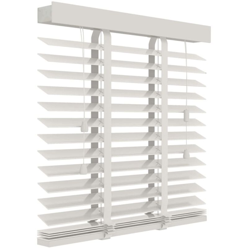 

Decosol Persiana horizontal de madera 50 mm 160x180 cm blanco - Blanco