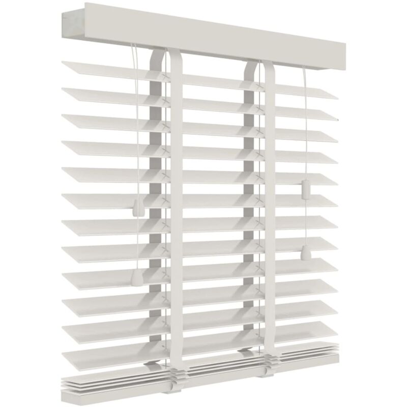 

Decosol Persiana horizontal de madera 50 mm 80x130 cm blanco - Blanco