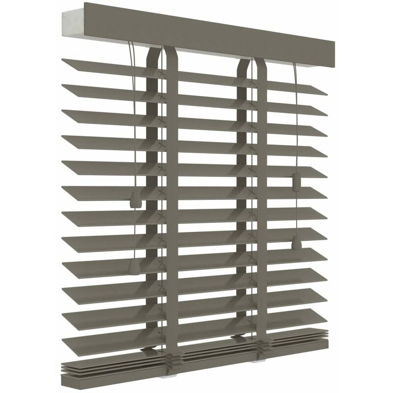 

Decosol Persiana horizontal de madera 50 mm 80x130 cm gris topo - Gris Topo