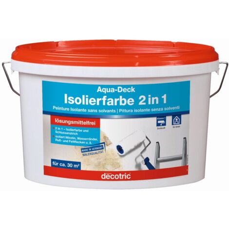 Decotric Aqua-Deck Isolierweiß 5 L weiß Wandfarbe