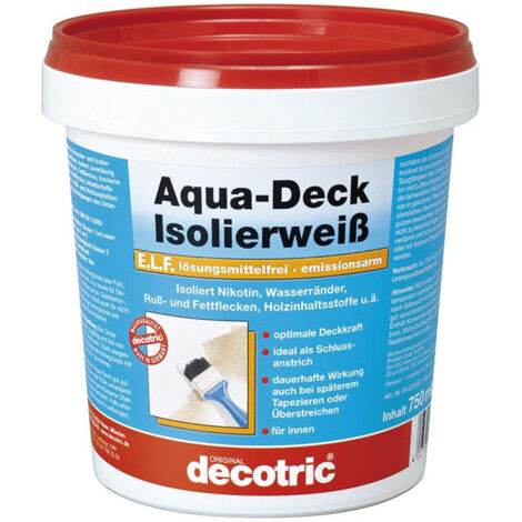Decotric Aqua-Deck Isolierweiß 750 ml Grundierungen