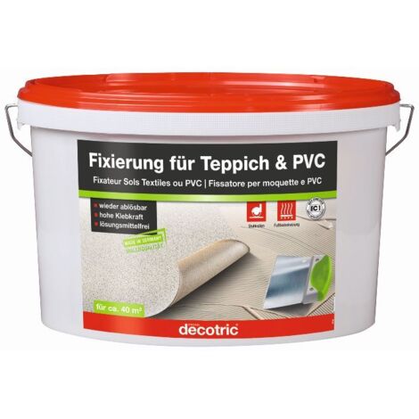 Decotric Fixierung für Teppich und PVC 10 kg Teppich- & PVC-Kleber