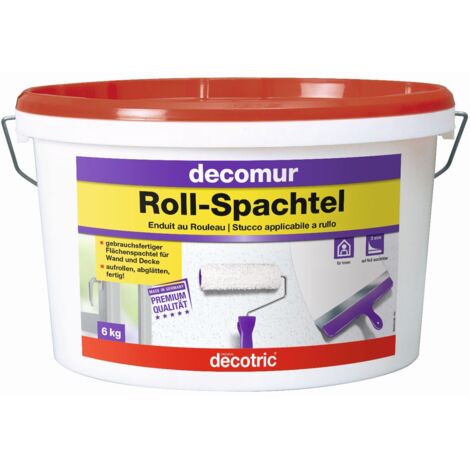 Decotric Glatte Wand Roll-Spachtel 6kg Grundierungen