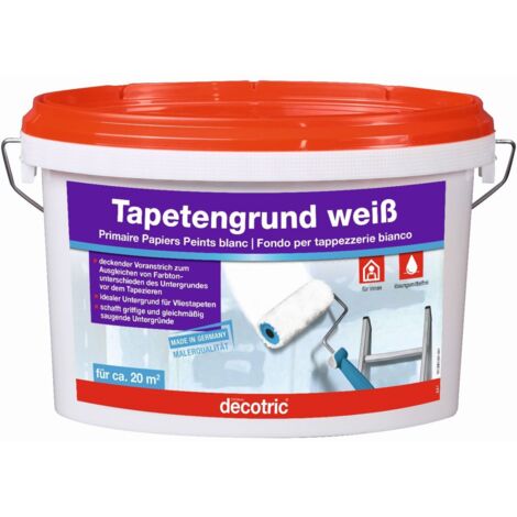 Decotric Tapetengrund 2,5 L weiß Grundierungen