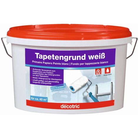 Decotric Tapetengrund 5 L weiß Grundierungen