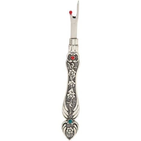 Découpe-fil Vintage Antirouille Polyvalent pour Couture et Tâches Ménagères Argenté