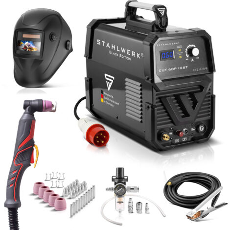 Découpeur plasma STAHLWERK CUT 60 Pilot IGBT équipement complet Allumage pilote 24mm - schwarz