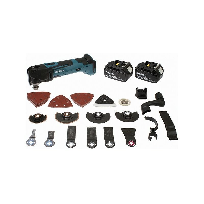 Découpeur-ponceur multifonctions MAKITA 18V 4.0 Ah - 2 batterie 4.0Ah chargeur - DTM51RMJX3