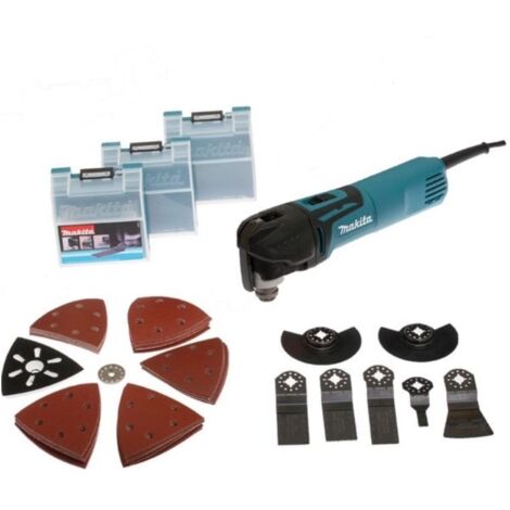 Découpeur-ponceur multifonctions 320 W avec kit d'accessoires dans coffret Makpac - MAKITA TM3010CX3J