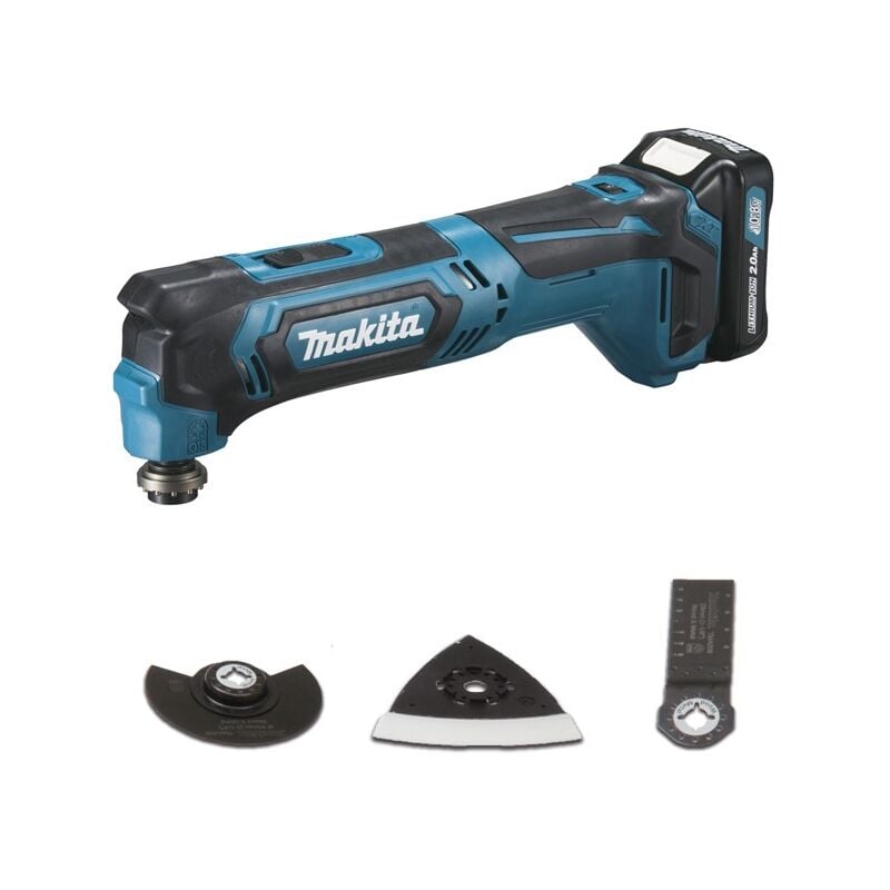 Découpeur-ponceur multifonctions 12 v cxt Li-Ion 2 Ah ( kit d'accessoires) Makita TM30DSAEX1